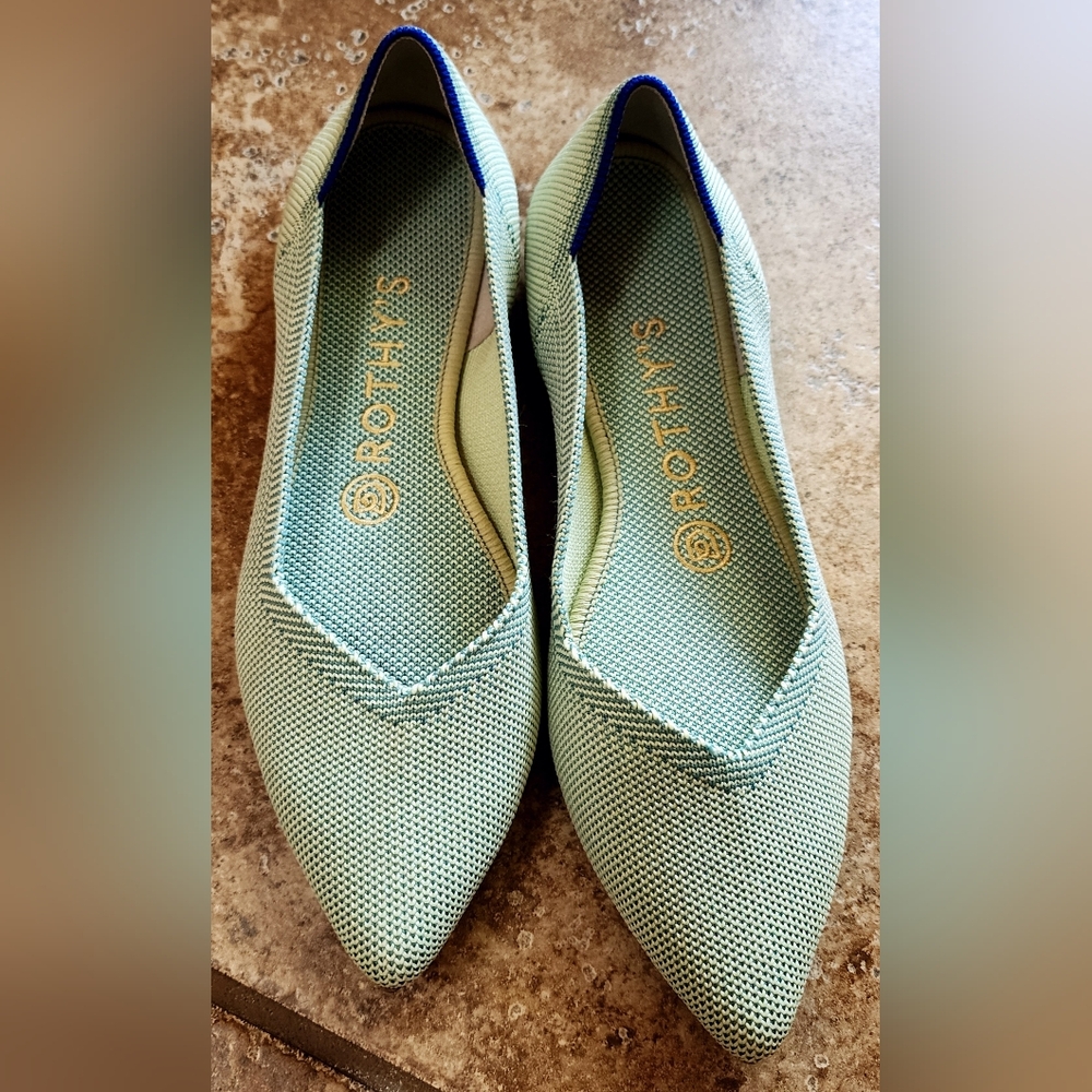 Rothy's Women's Mint Green Flats Size 6.5